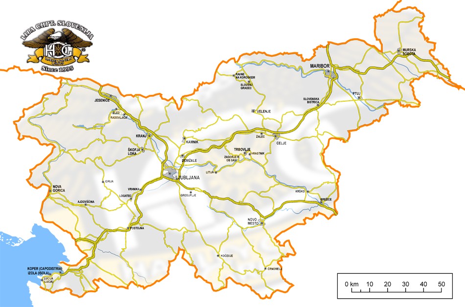 Zemljevid članov Lipa Chapter