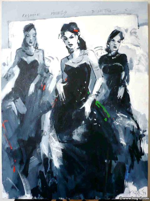 Fashion models, gray - Benetton