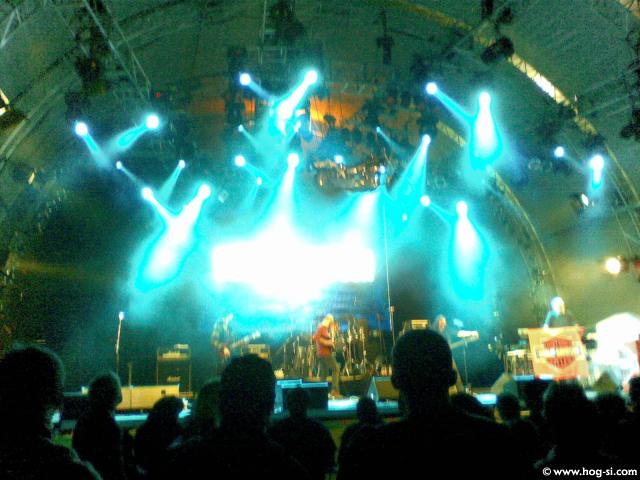 The main stage - motorbike under the roof :)