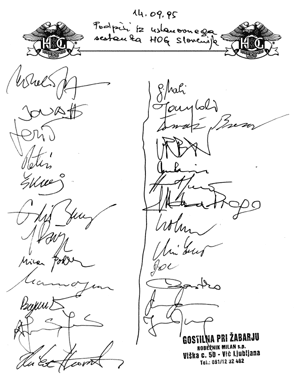 Signatures of Founding Members
