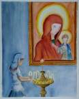 At the Divine Mother Icon